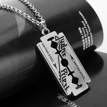 Модное Ожерелье с Лезвием, Подвеска для Мужчин, Британская рок-группа Judas Priest, Ожерелья в стиле Панк, Мужские Ювелирные Изделия 20 Дюймов