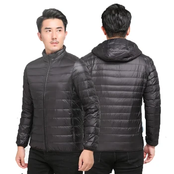 Мужская Всесезонная Ультралегкая Упаковываемая Пуховая куртка, Водо- и ветрозащитное Дышащее Пальто 2023, Мужские толстовки, Куртки