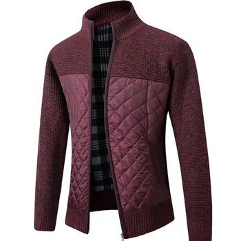 Мужской кардиган, толстое пальто, blusa de frio masculino, осенне-зимние мужские свитера, пальто, хлопчатобумажный шерстяной свитер в стиле пэчворк, куртки MY510
